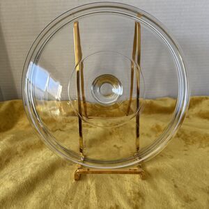 Casserole Clear Glass Replace  Lid 9-1/2" OD ~ 9" Inner Ring  Round Knob